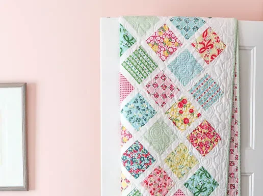 The Lattice Baby Quilt Tutorial