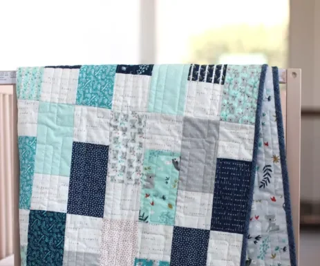 The Bricks Baby Quilt Tutorial