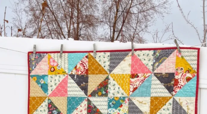 Broken Dishes Baby Quilt Tutorial