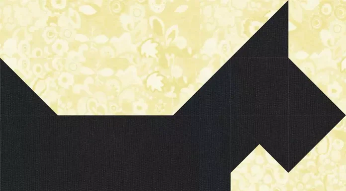 How to make your own Scottie Dog Quilt Block
