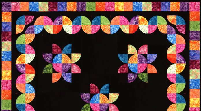 Crafting the Drunkard’s Path – Flower Patch Quilt