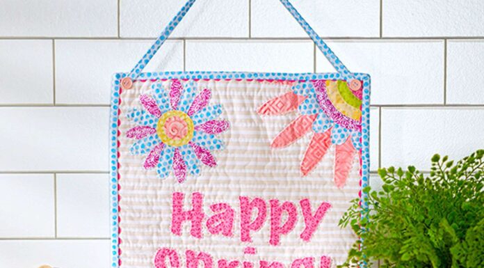 Blooming Cheer: The Happy Spring Wall Hanging Adventure