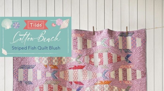 Dive Into Creativity with the Striped Fish Quilt: Blush Edition!