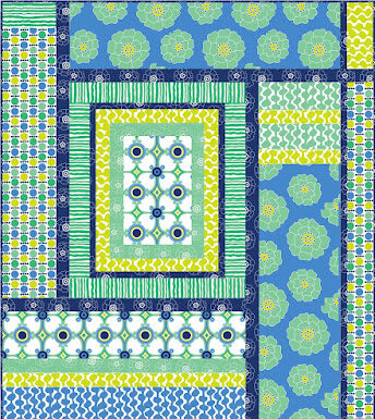 Embrace the Colorful Charm of A Blue Moment Quilt