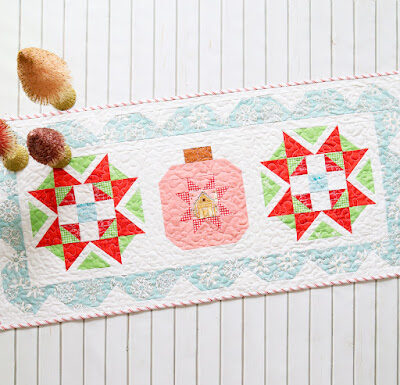 Embrace the Festivity with the Starry Ornament Christmas Table Runner!