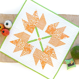 Unleash Autumn's Beauty with the Maple Leaf Mini Quilt!