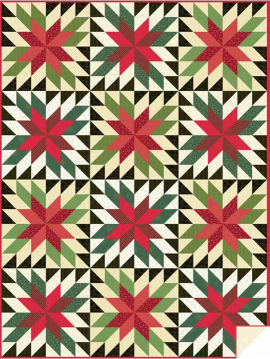 Embrace the Festive Spirit with the Poinsettia Quilt!