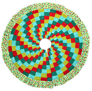 Whirl Into Joy with the Speedy Spiral Christmas Tree Skirt!
