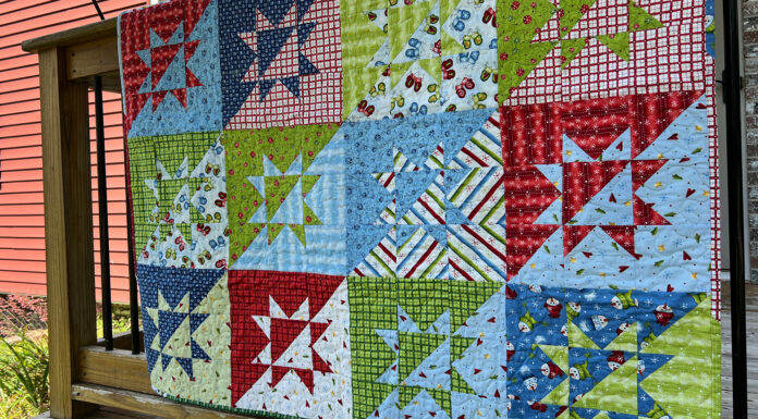 Spark Your Creativity with the Vibrant Split Stars Quilt