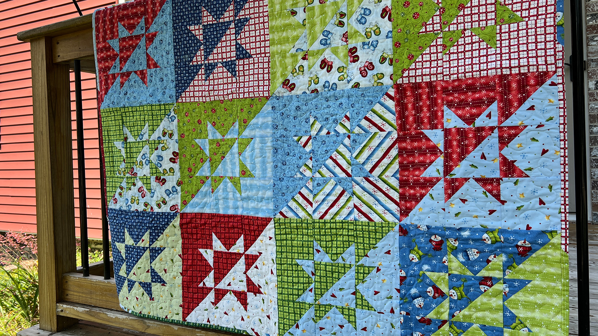 Spark Your Creativity with the Vibrant Split Stars Quilt