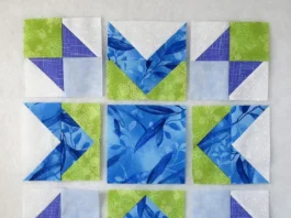 Blueberry Pie Quilt Block Is Built