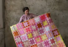 Sawtooth Star Quilt Block Free Pattern by Lo and Behold Stitchery Sawtooth Star Quilt Block Free Pattern by Lo and Behold Stitchery