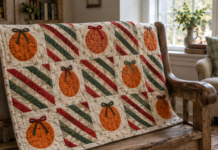 Clove and Clementine: A Spice-Garland Quilt for Cozy Days