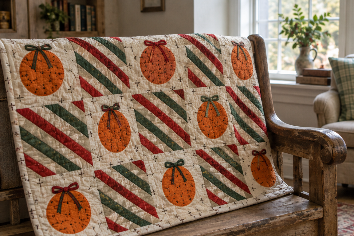 Clove and Clementine: A Spice-Garland Quilt for Cozy Days