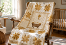 Cradle of Light: Natal Quilt of Gentle Glow
