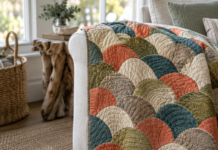 Ebb Interval Throw: Tidal Clamshell Ripples for Autumn