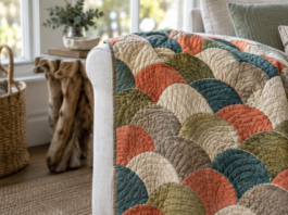 Ebb Interval Throw: Tidal Clamshell Ripples for Autumn