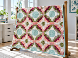 Low Tide Ripples: Coastal Quarter-Circle Dream Quilt
