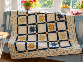 Goldwake Constellations: Floating Eight-Point Star Glow