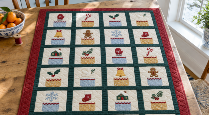 Twenty-Four Sleeps: A Cozy Fabric Countdown Quilt