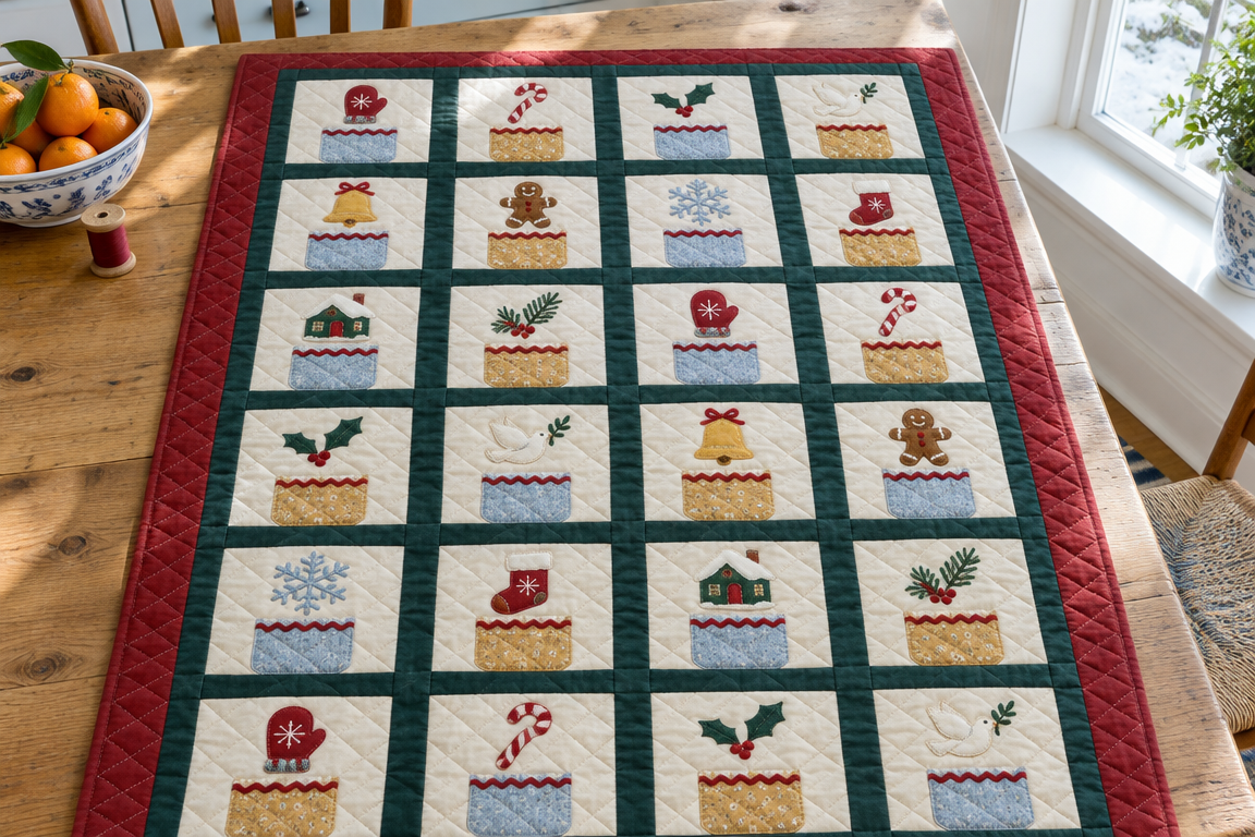 Twenty-Four Sleeps: A Cozy Fabric Countdown Quilt